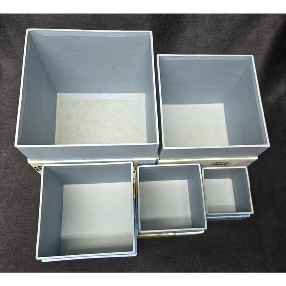 Bobs Endless Summer Beach Home Nesting Boxes Blue 5 Total - Picture 3 of 14